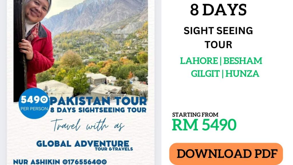 8 days sight seeing tour